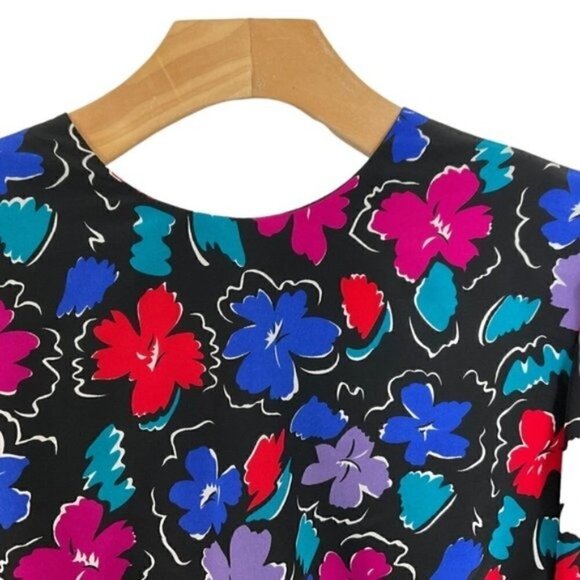 Debenhams Floral colorful half sleeve dress size 8 / uk12 Gorgeous Colorful - Picture 9 of 16